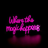 LED Neon Signs Where The Magic Happens USB Decor Lamp