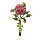 Enamel Flower Decorative Wall Hooks