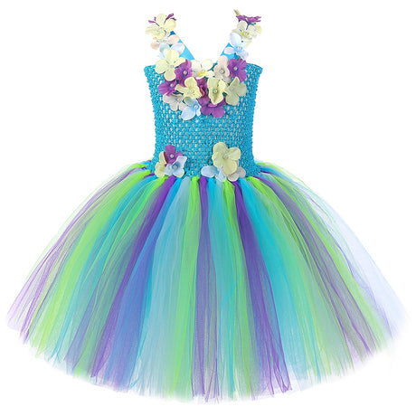 Flower Fairy Costumes Party Tutus Kids Halloween Fancy Dress
