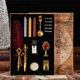 Wizard's Gift Calligraphy Feather Dip Pen Writing Set