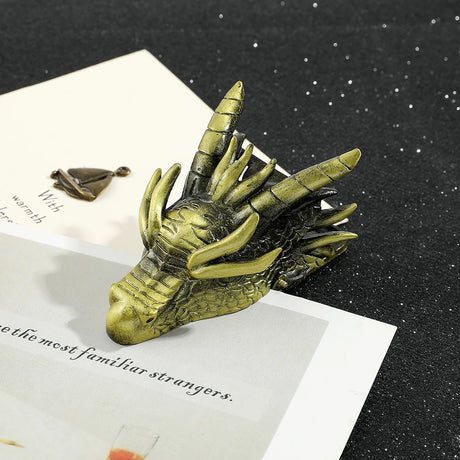 Dragon Head Metal Bookmarks for Book Lovers