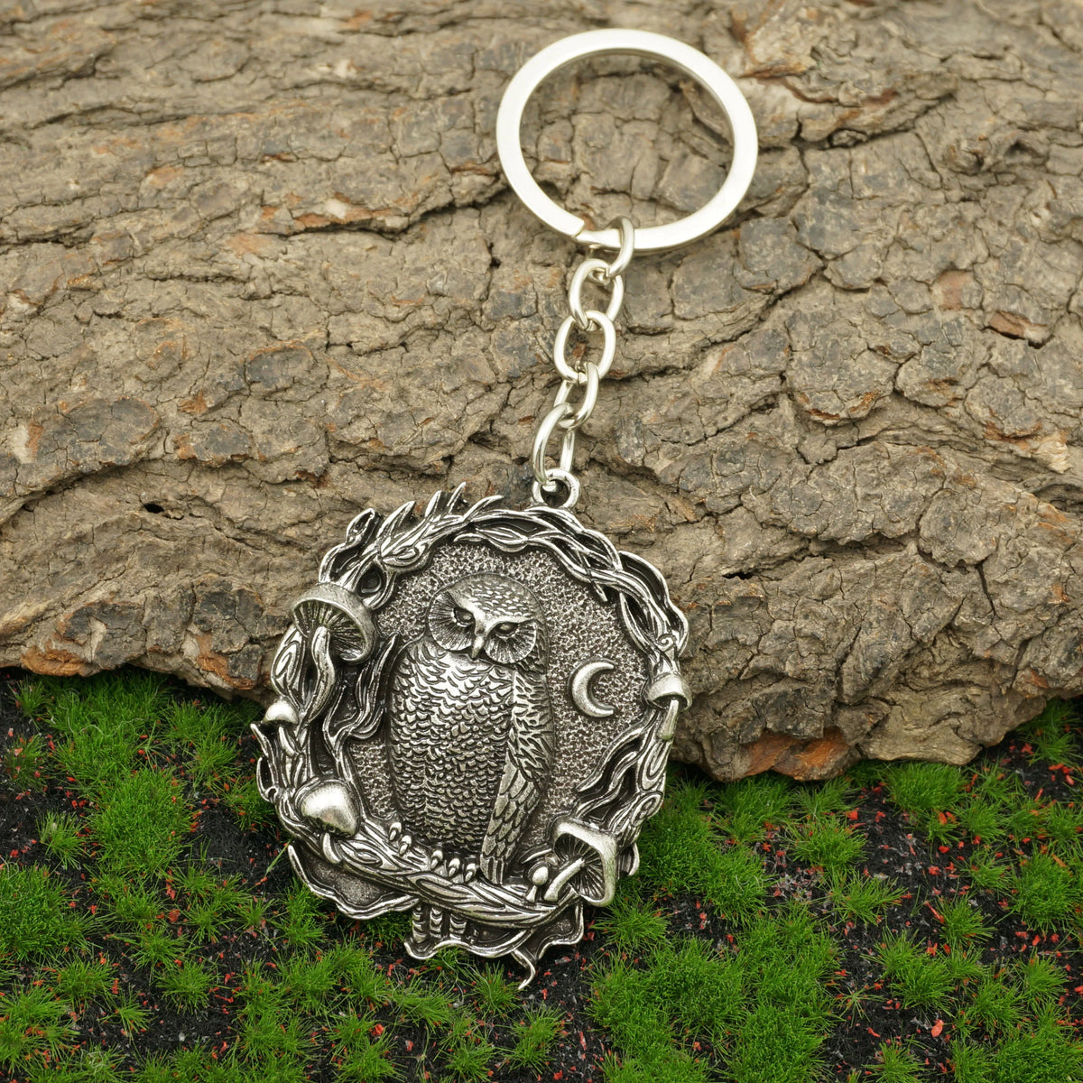 Forest Guardian Owl Keyring