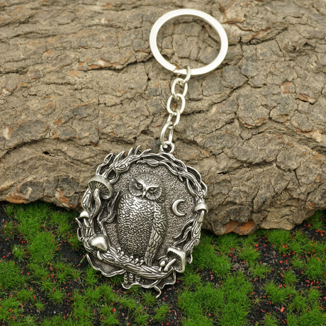 Forest Guardian Owl Keyring