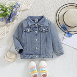 Cousin Crew and Sisters Letter Printed Denim Jackets for Girls