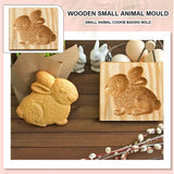 Wooden Cookie Moulds 3D Biscuit Press Stamp Cake Embossing Baking Tool