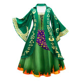 Hocus Pocus 2 Halloween Costume Child Sanderson Sisters Party Dresses Winifred Witch Costumes Children