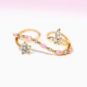 Sweet and Dainty Colourful Zircon Rings Gift Idea