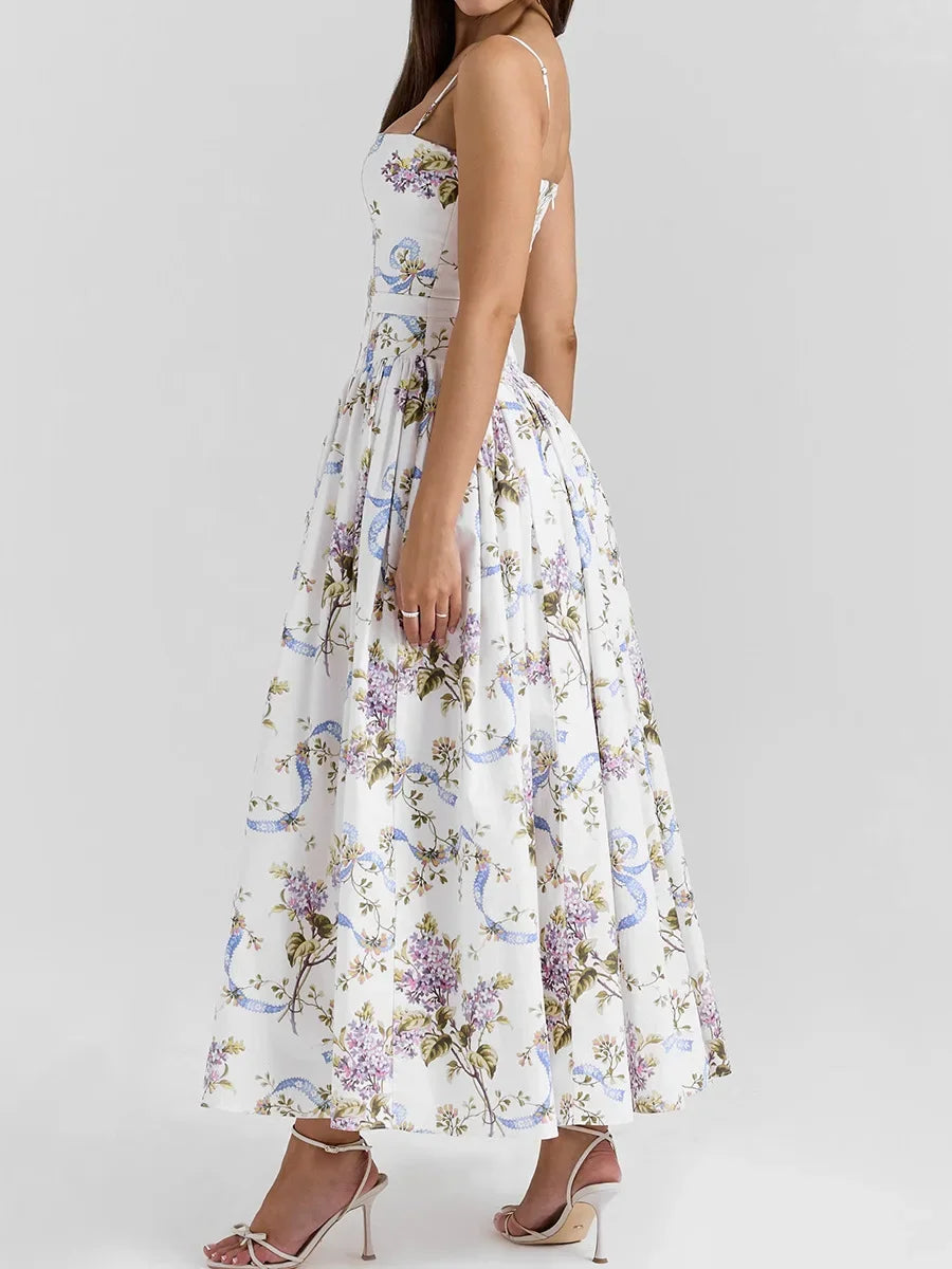 Olivietta's Floral Print Midi Sundress