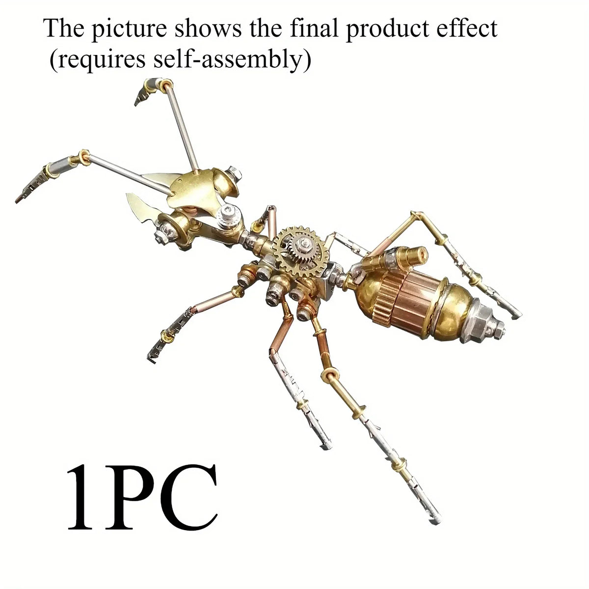 DIY Brass Model Kit Insect Dragonfly Bee Ant Steampunk Metal 3D Puzzle