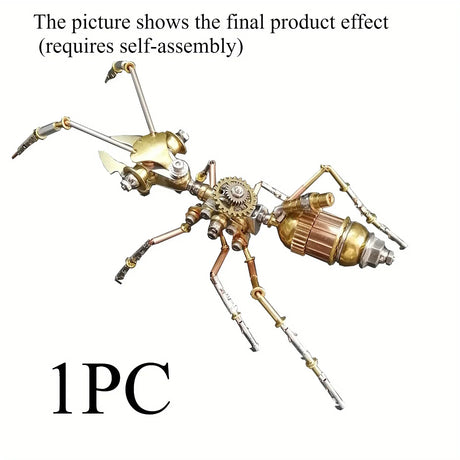 DIY Brass Model Kit Insect Dragonfly Bee Ant Steampunk Metal 3D Puzzle