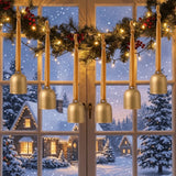 6PCS Iron Christmas Bell Pendant Crisp Sound Pinecone Bell Wind Chimes