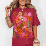 Pressed Flower T-shirt Nature Lover Tee Gardener Gift