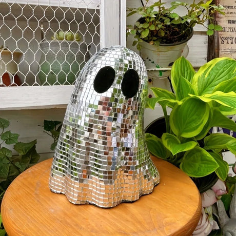 Halloween Disco Ghost Mirror Ball Decor
