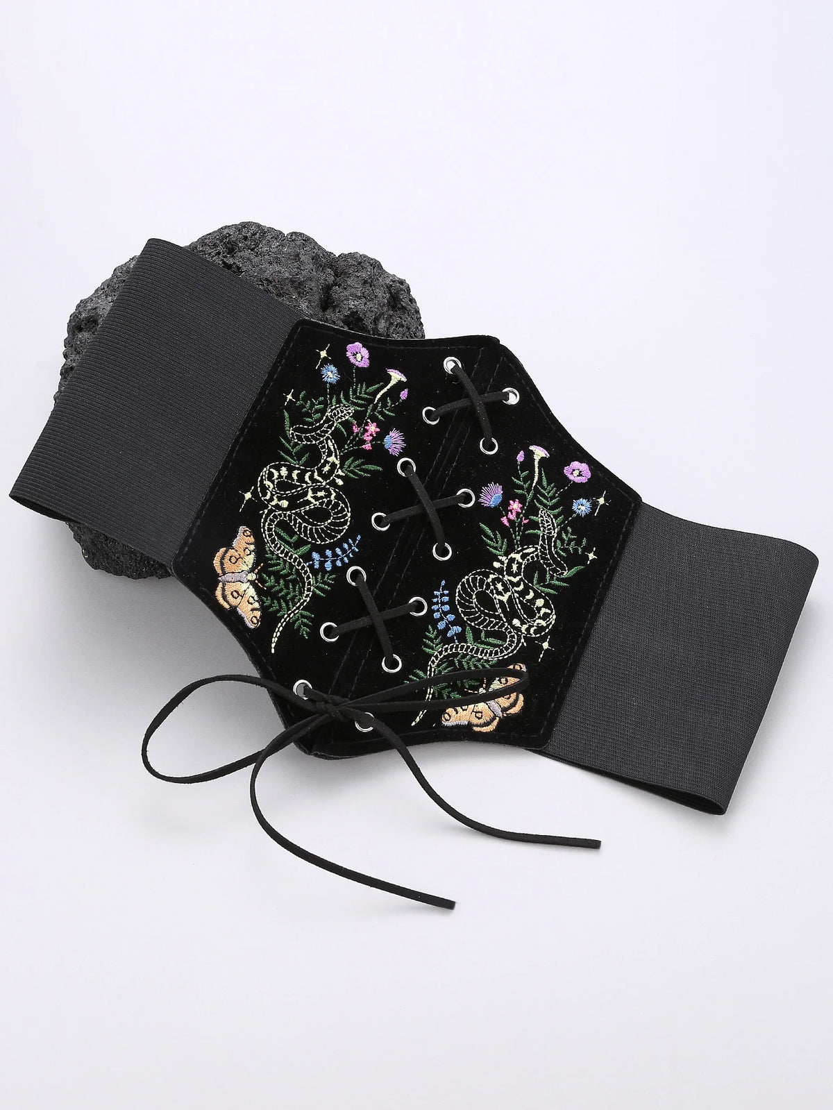 Woodland Velvet Embroidered Waist Belt Ren Fair Wear