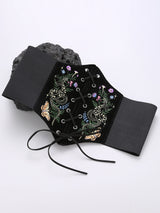 Woodland Velvet Embroidered Waist Belt Ren Fair Wear