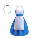 Mother Daughter Matching Clothing Apron Dresses Women Girls Halloween Cosplay Children Princess Coveralls