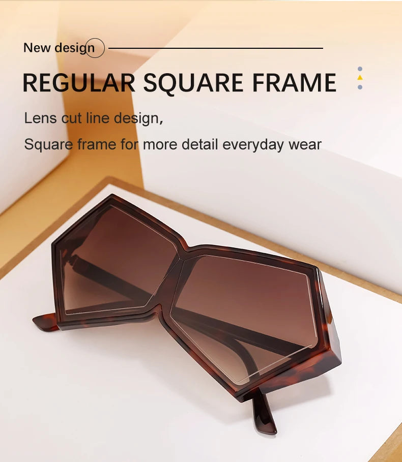 Oversized Futuristic Goggle Sunglasses