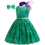Girls Inside Out Disgust Cosplay Costumes Halloween Dress Ups