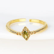 Sweet and Dainty Colourful Zircon Rings Gift Idea