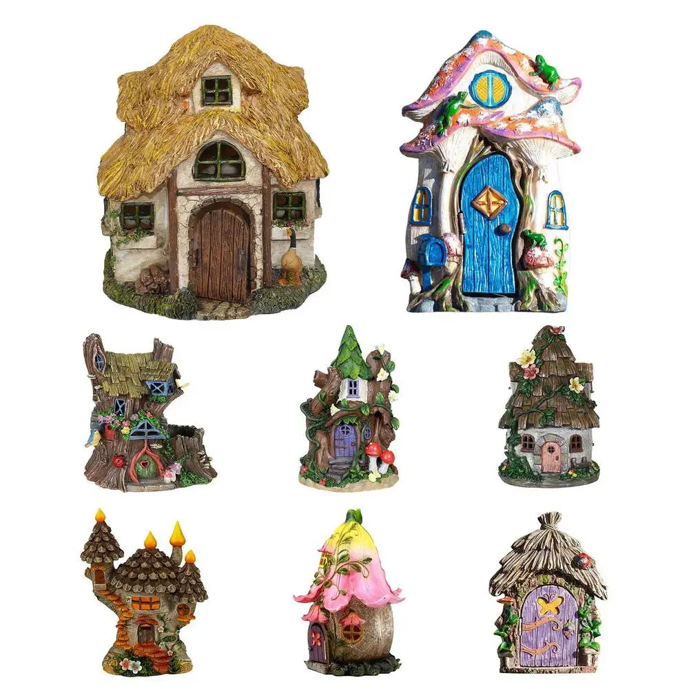 Miniature Fairy Elf Door Wooden 2D Printed Decor
