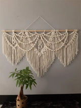 Large Macrame Wall Hanging Tapestry Bohemian Style Handwoven Tapestry For Home Decor Living Room Bedroom Background Decoration