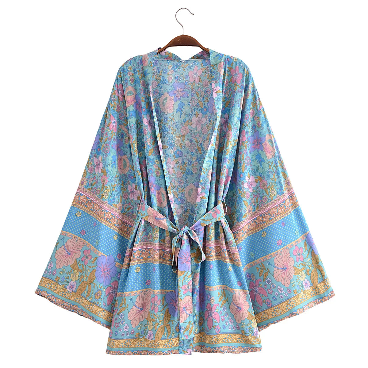 Boho Cover Ups Short Kimono