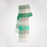 Colour Blocks Autumn Winter Plaid Scarves Imitation Cashmere Mohair