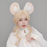 Plush Mouse Ears Headband Tea Party Mouse Costume