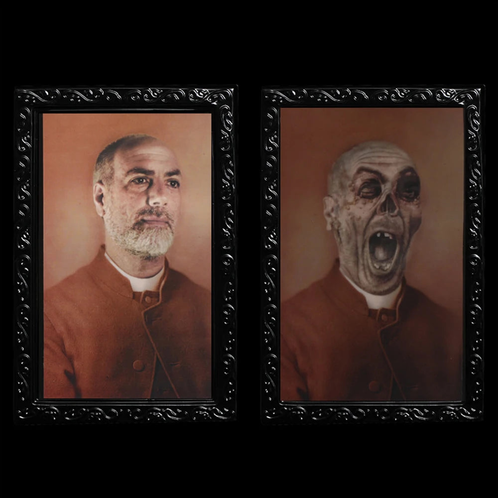 Horror Portraits Changing Face Ghost Halloween Decoration 3D Ghost Picture Frame