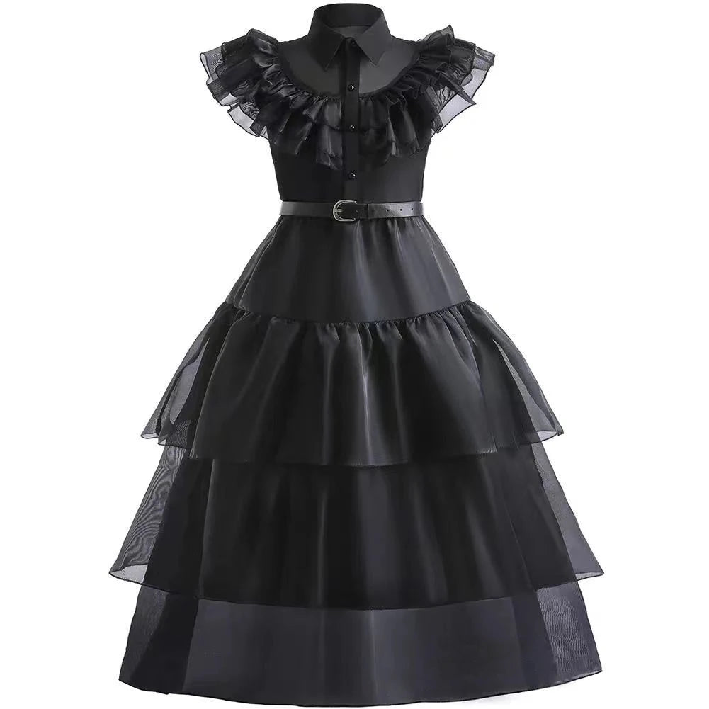 Wednesday Costume Sets Girls Halloween Cosplay Costume Dress