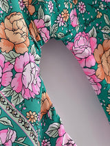 Teal Boho Kimono Wrap Top