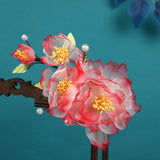 Silk Peony Hair Clip 1/2pcs Flower Hairpins Handmade Bridal Hair Accessories