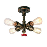 Industrial Water Pipe Wall Lights Lamp Sconce Lighting