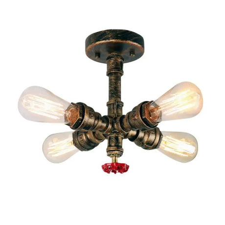 Industrial Water Pipe Wall Lights Lamp Sconce Lighting
