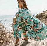 Vintage Boho Lux Crane Kimono Cover Up