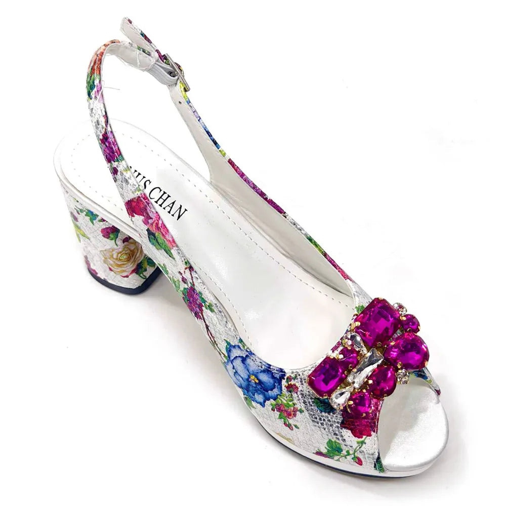 Spring Garden Party Shoes And Matching Bag Set