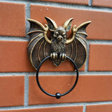 Halloween Bat Door Knocker Wall Decoration Resin Door Decor