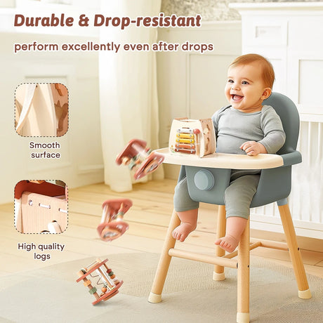 Mushroom Busy Box Baby Montessori Musical Wooden Toys Educational Percussion Toys