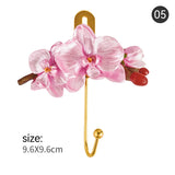 Handpainted Resin Flowers Hooks Rose Lotus Peach Blossom Hydrangea plus more