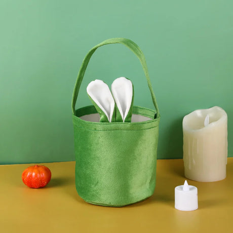 Velvety Easter Egg Hunt Rabbit Bags