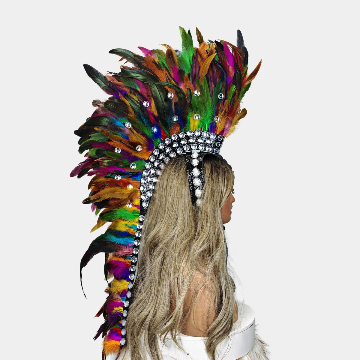 Handcrafted Feather Mohawk Headdresses Carnival Party Costumes