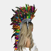 Handcrafted Feather Mohawk Headdresses Carnival Party Costumes