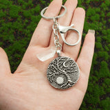 Tree of Life Sun Moon Keyring