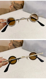 Diamond Dots Round Sunglasses