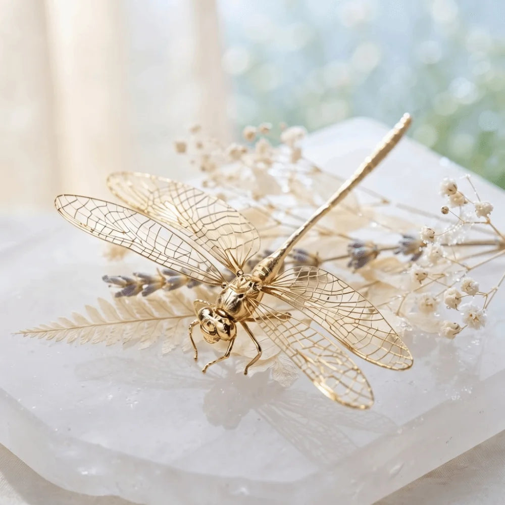 Handmade Dragonfly Ornament Tea Pet Decor Figurine