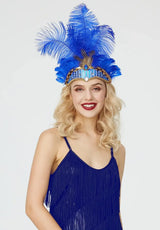 Carnival Feather Headband Mardi Gras Costume