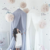 Netting Pompoms Canopy Decoration Nursery Kids Room Decor