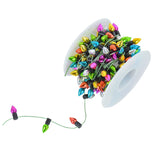 5M/roll Colourful Christmas Light Bulbs String Garland Christmas Decorations Xmas Tree Ornaments DIY Craft