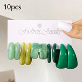 Sets of Vintage Style Multi-colour Hoop Earrings Set Water Drop C-shaped Designs