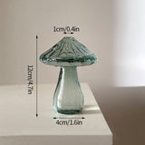 Mushroom Glass Vase Plant Hydroponic Terrarium Vase